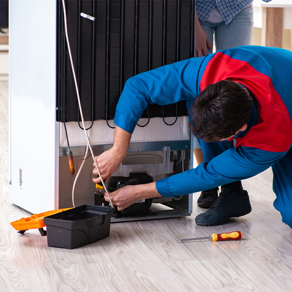 how much do you charge for refrigerator repair services in Grover Hill Ohio